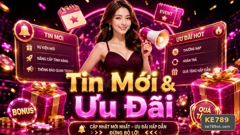 Khuyến Mãi KE789: Đọc Chi Tiết Giao Diện Tin Mới Và Ưu Đãi – Kiểm Tra Thời Hạn, Đối Tượng Áp Dụng Và Giới Hạn Nhận Thưởng Qua Góc Kiểm Chứng Theo Tên Miền ke789ok.com